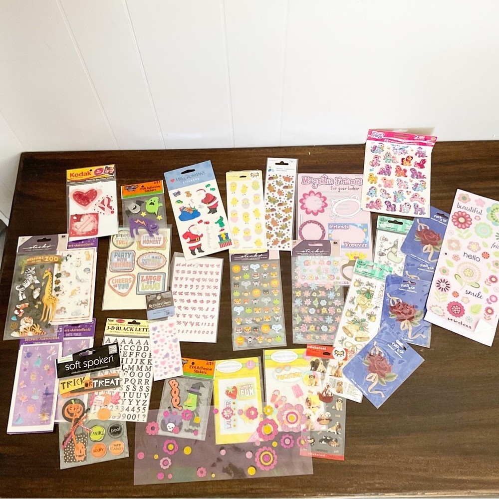 Vintage Sticker Lot Disney Halloween My Little Pony Huge Lot